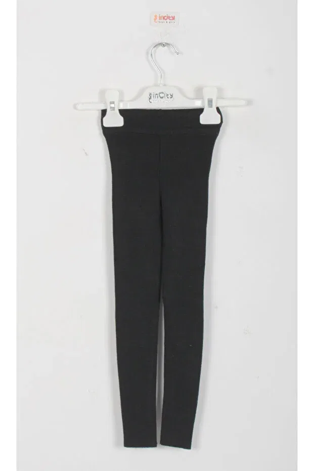 Детские леггинсы для девочек трикотажные Incity, Black