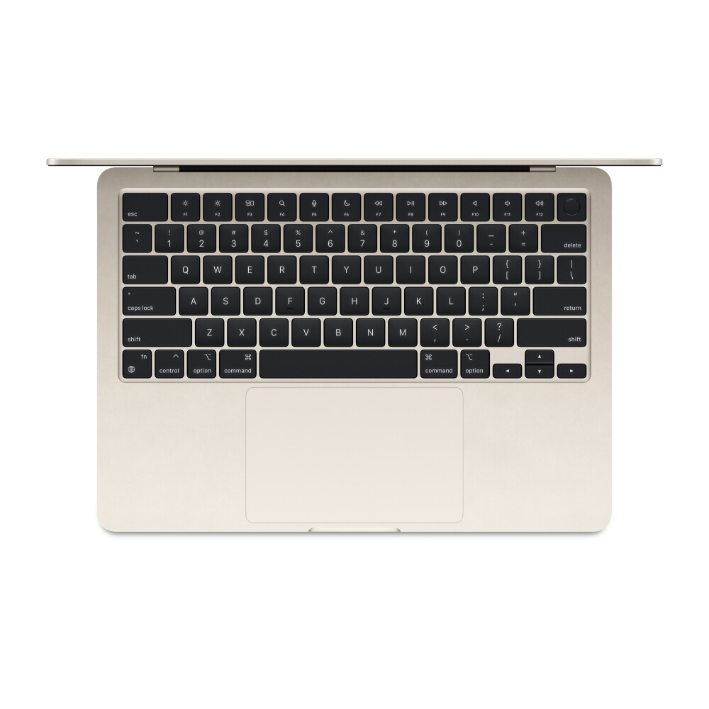 Ноутбук Apple MacBook Air 13.6'' M3, 16 ГБ/512 ГБ, 8 CPU/10 GPU, Starlight, английская клавиатура — фото 2