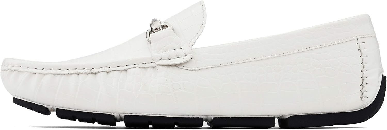 Мужские мокасины Amali Cola, Titus White Croco — фото 2