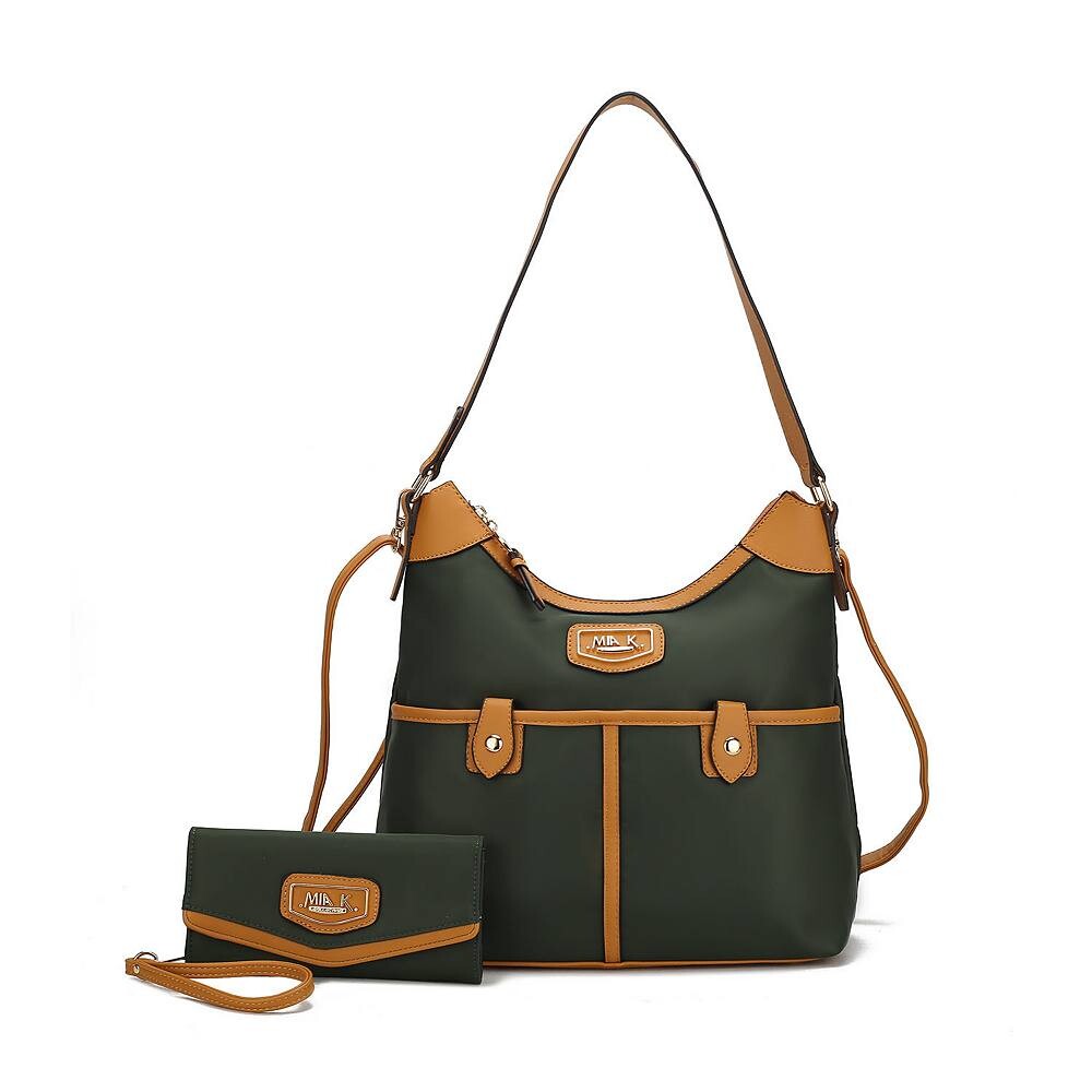 

Mkf Collection Harper Нейлоновая сумка-хобо с таким же кошельком от Mia K MKF Collection, цвет Olive Mustard