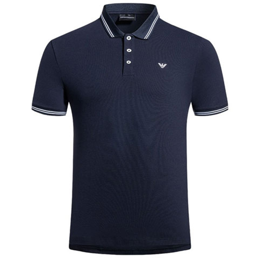 

EMPORIO ARMANI Синяя поло для мужчин, Синий, EMPORIO ARMANI Синяя поло для мужчин