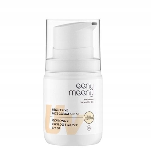 

Eeny Meeny, Защитный крем для лица Uva Uvb Spf 50 с новой формулой пигмента, 50 мл