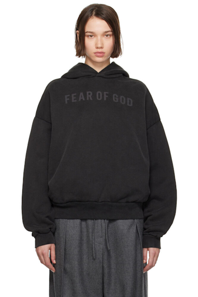 

Толстовка с капюшоном Fear of God из черного французского терри