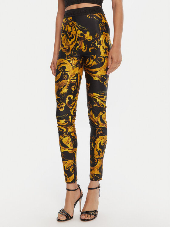 

Леггинсы slim fit 79HAC101 JS501 Versace Jeans Couture, чёрный