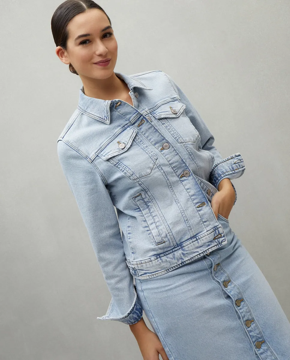 

Женская комфортная джинсовая куртка Easy Wear, синий