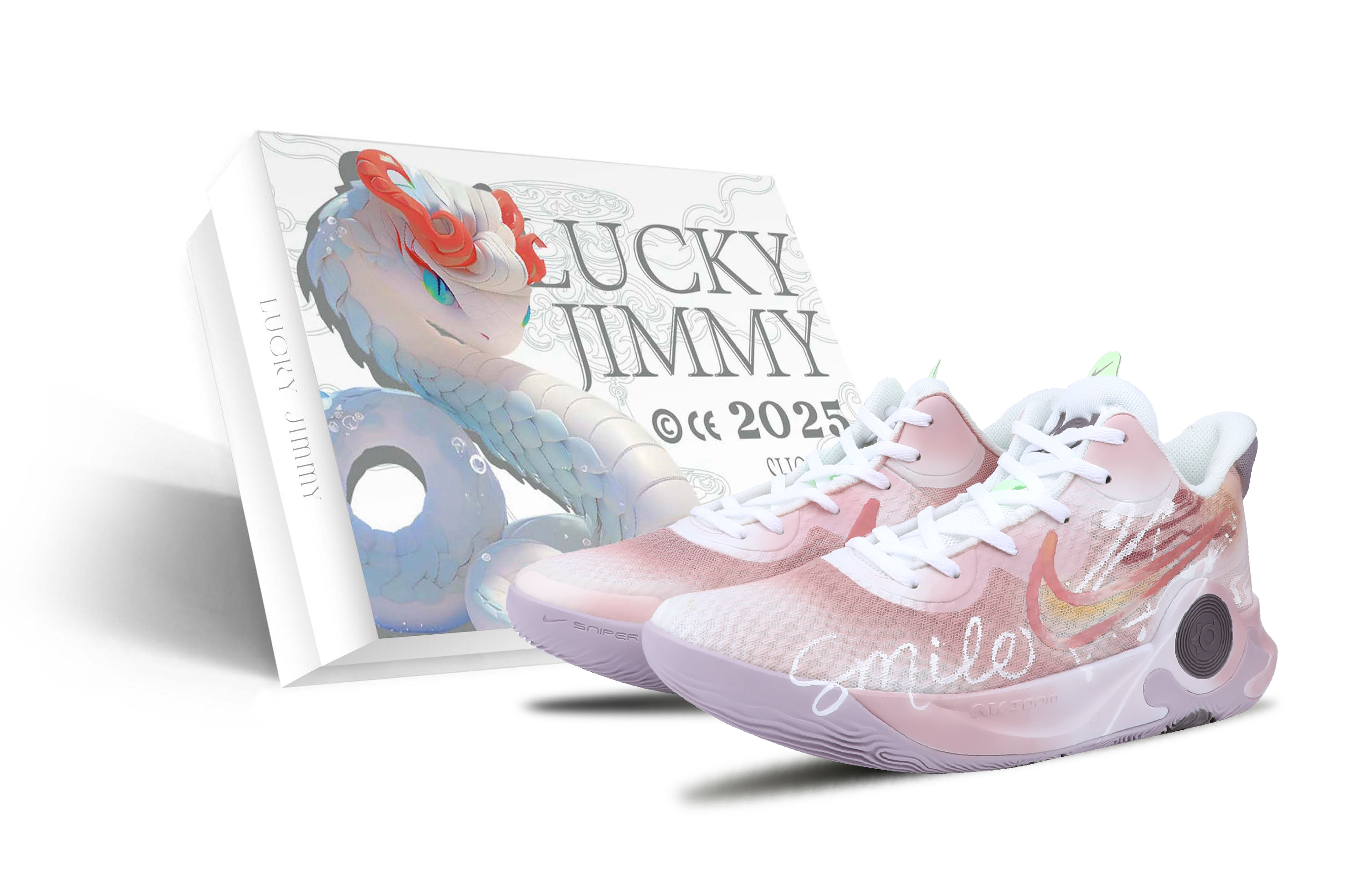 

Nike Баскетбольные кроссовки KD Trey 5 IX Slip Mid Top, мужские, розовые, фиолетовые