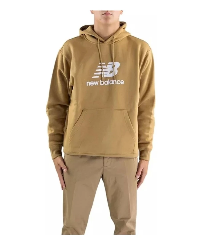 

Спортивная флисовая толстовка с логотипом New Balance, коричневый