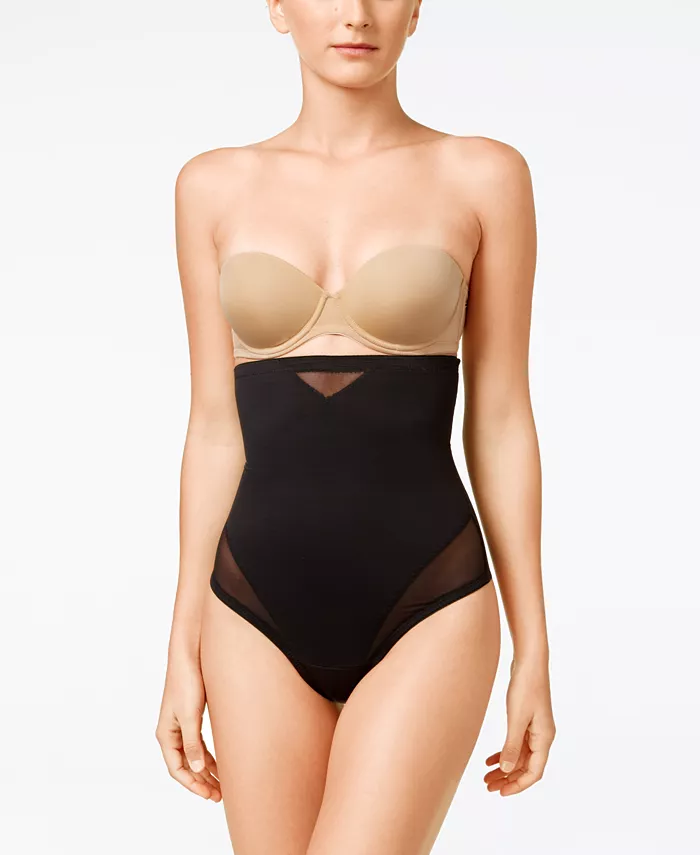

Женские сексуальные ультраплотные высокие трусы-стринги 2778 Miraclesuit, черный