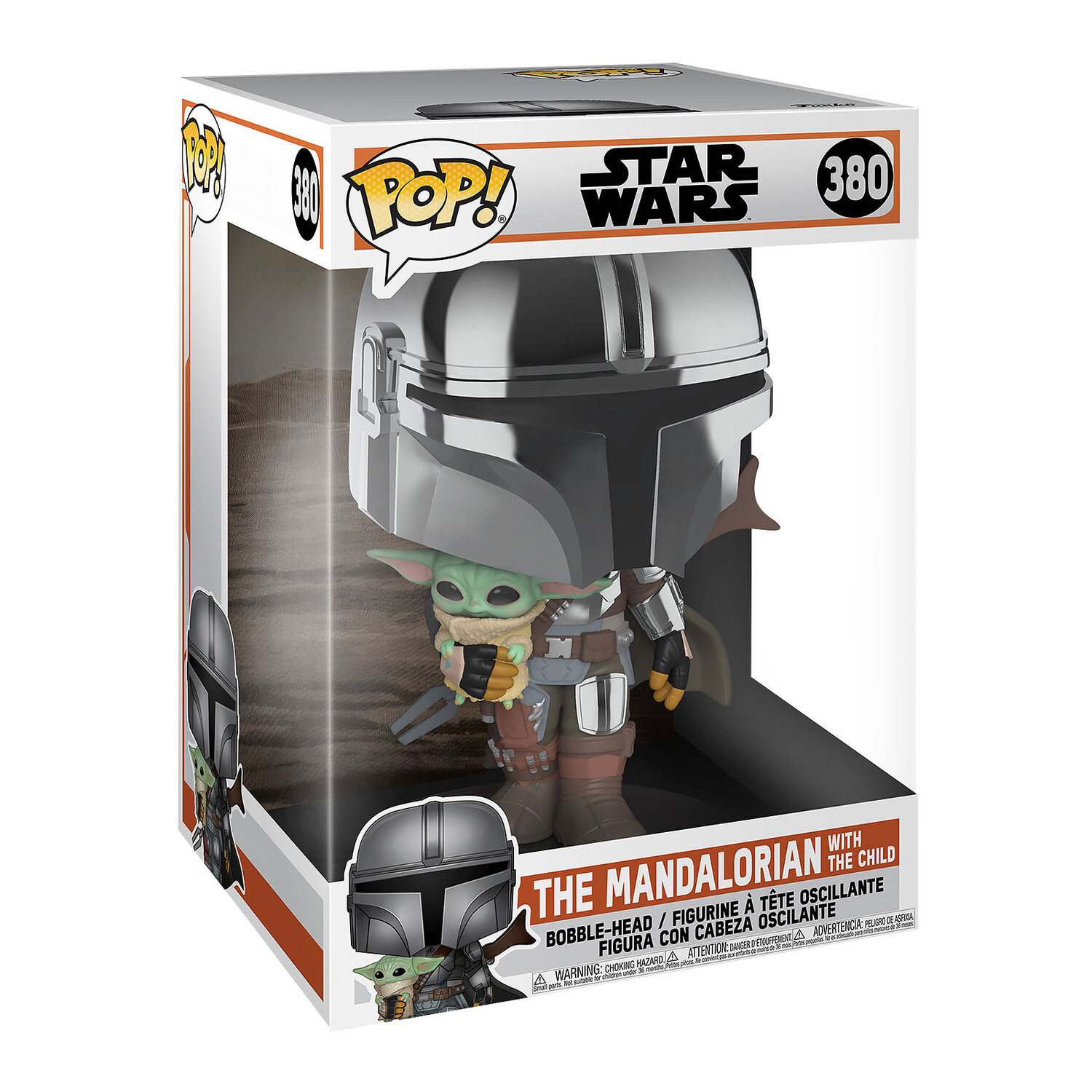 

Хромированная фигурка Мандалорец Funko Pop Bobblehead 26 см — Звездные войны