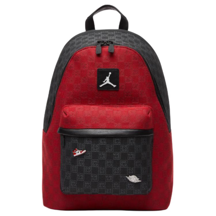 

Jordan Полиэстеровый рюкзак унисекс черный, Red