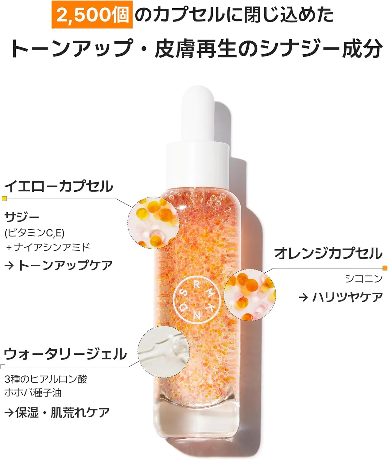 Сыворотка Srmknd Serumkind — С капсулами Orange Capsule Serum, 30 мл — фото 3