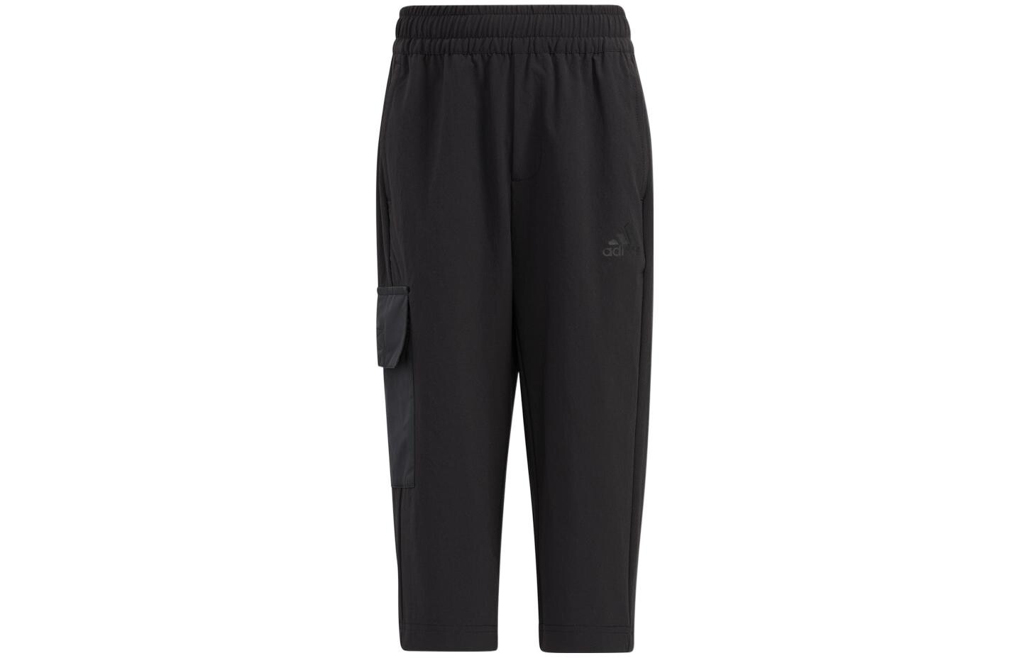 

Детские трикотажные спортивные штаны Adidas, черный