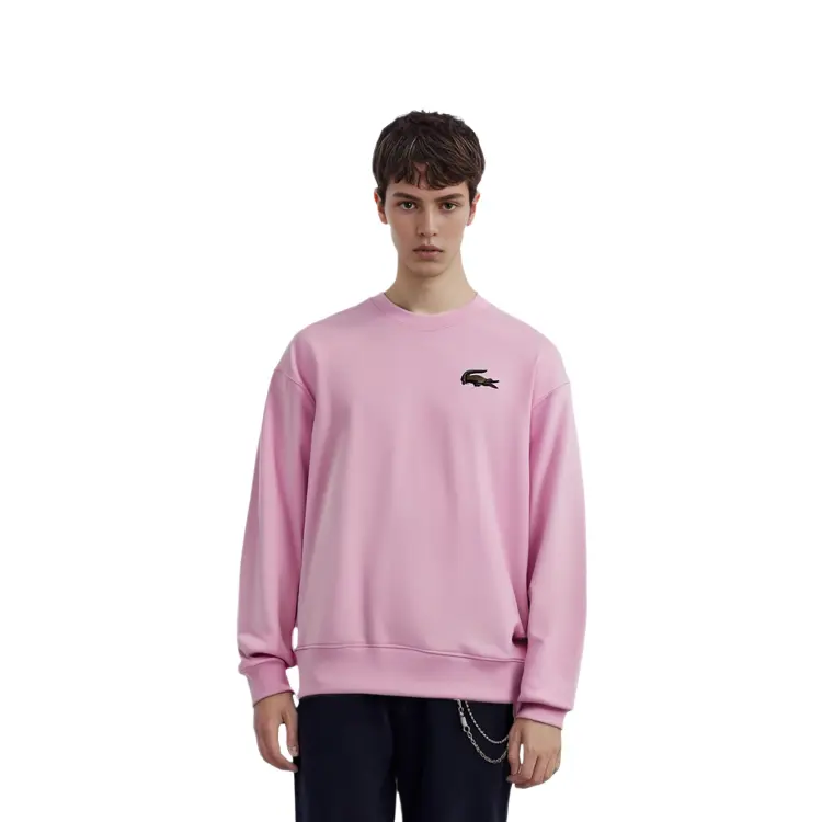 Толстовка Lacoste унисекс, светло-фиолетовая — фото 3