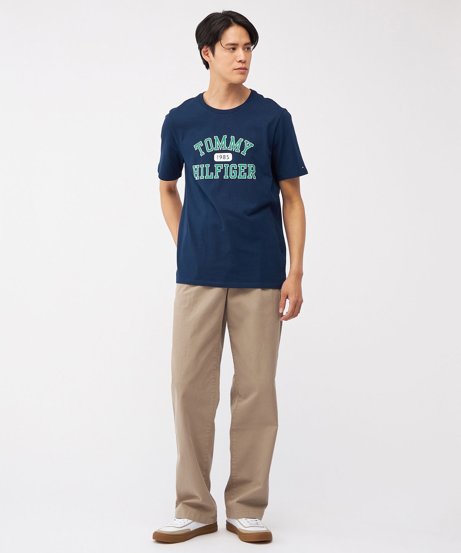 Футболка с логотипом, унисекс, только онлайн TOMMY HILFIGER, Navy DCC — фото 4
