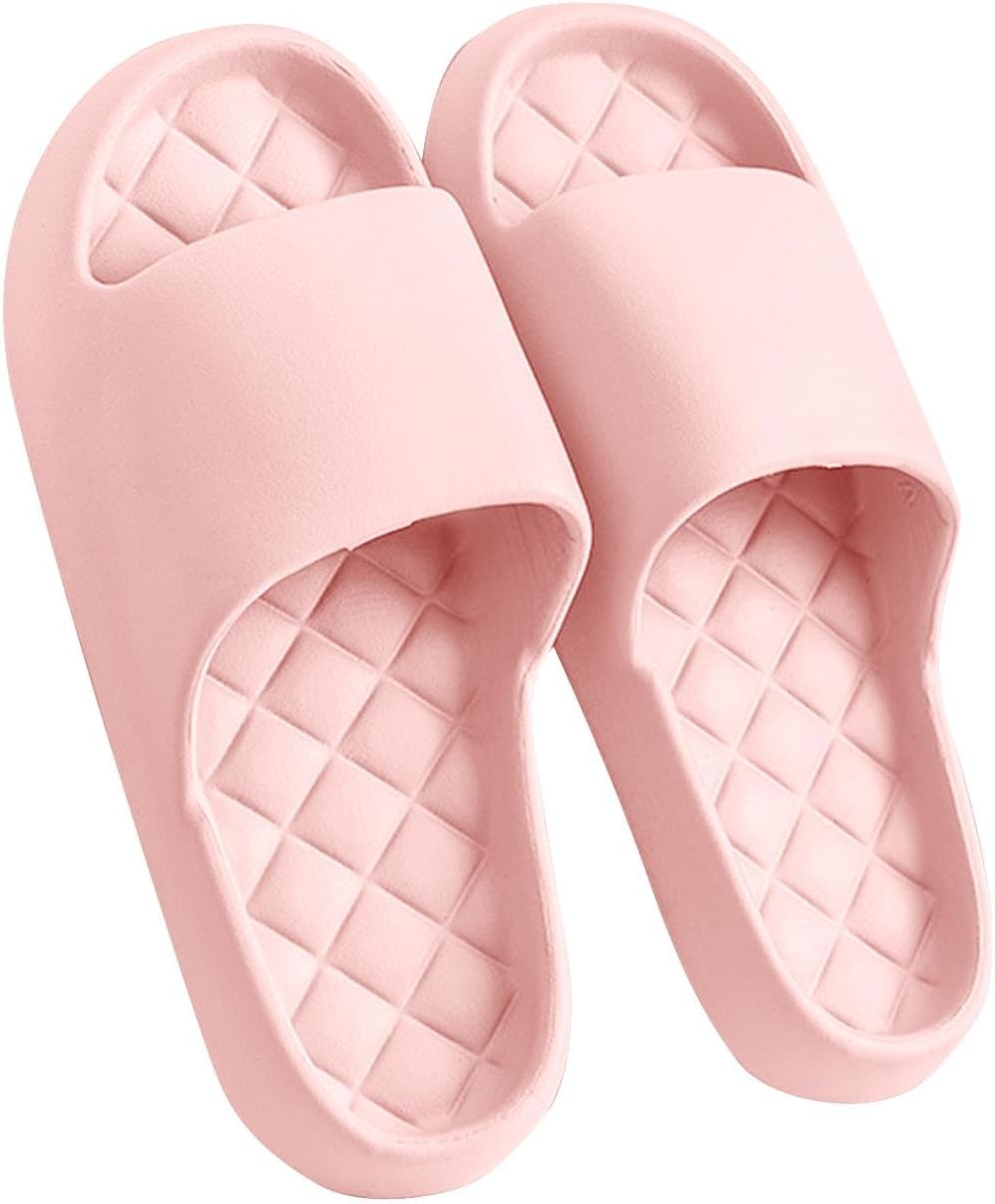 

Унисекс шлепанцы для душа для мужчин и женщин, легкие, с противоскользящей подошвой, для ванной, пляжа, дома и спа Generic, розовый