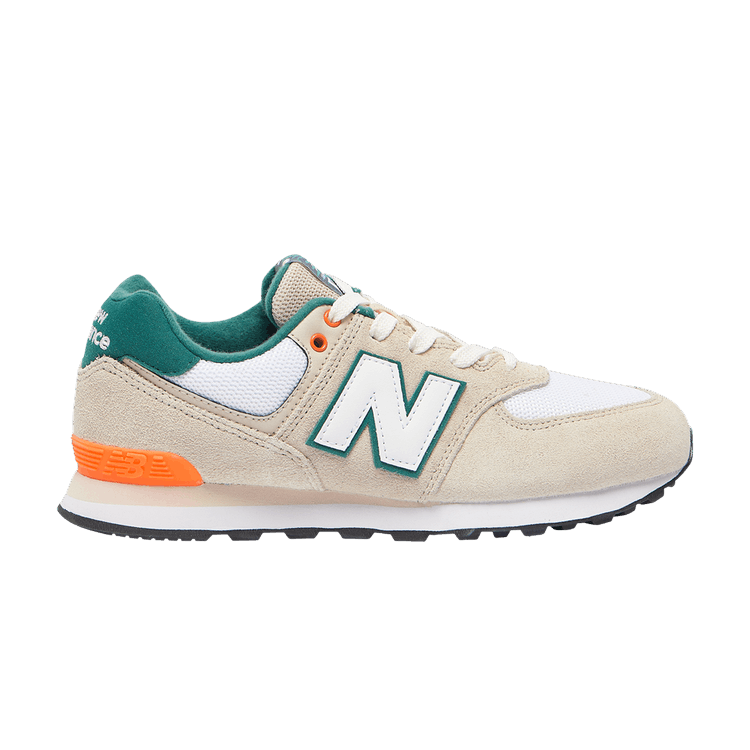 

Кроссовки New Balance 574 Big Kid 'White Green', кремовый