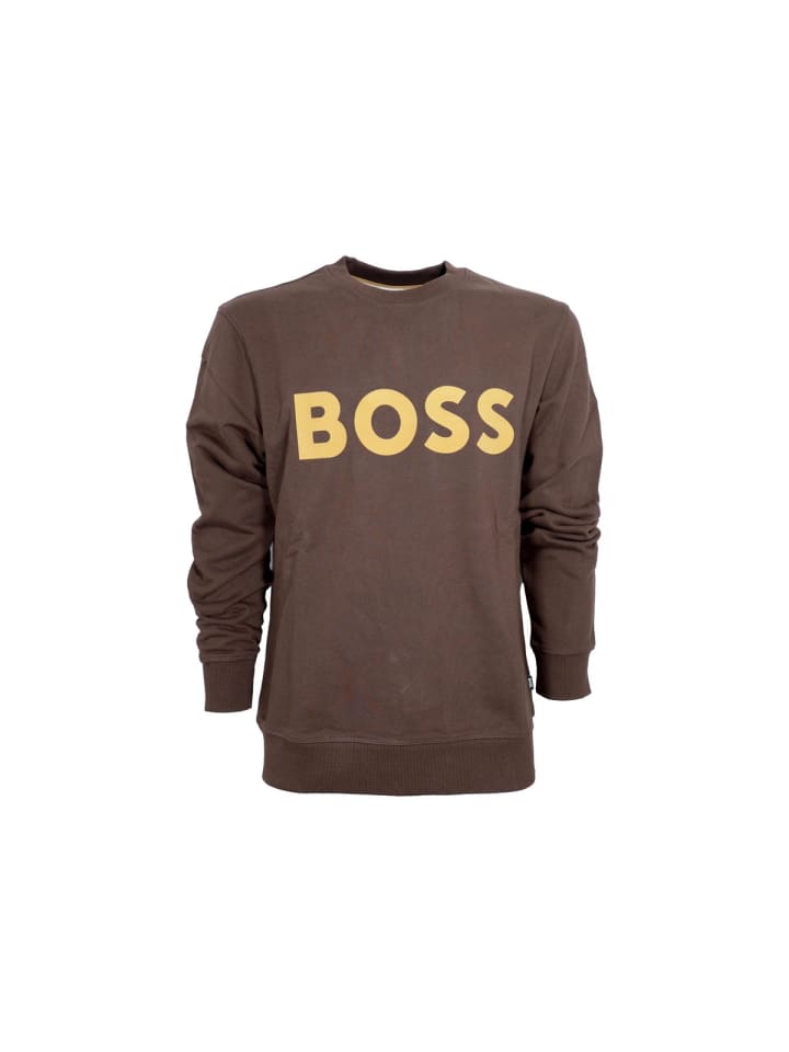 

Толстовка Hugo Boss Pullover, коричневый