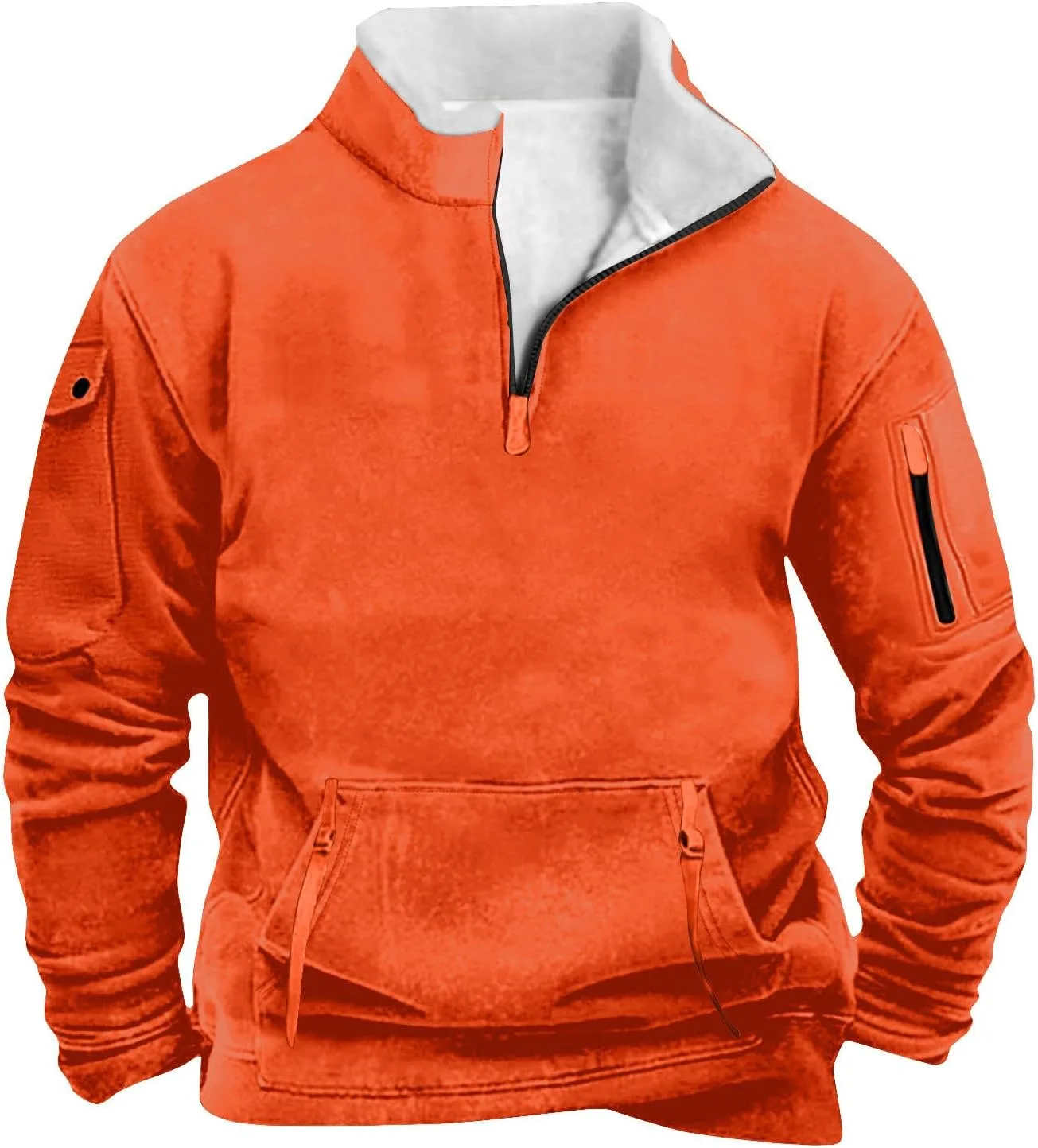 

Мужской тактический свитшот RTRDE с четвертью молнии и карманами, S-3XL