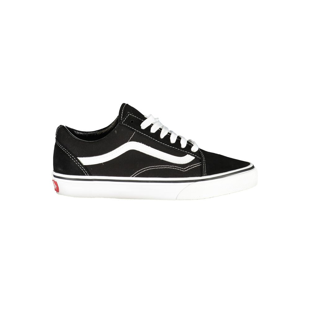 

Черные кожаные женские кроссовки Vans