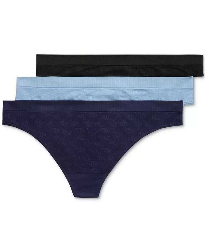 

Комплект нижнего белья из жаккардовых стрингов Monogram Mesh Lauren Ralph Lauren, мультиколор