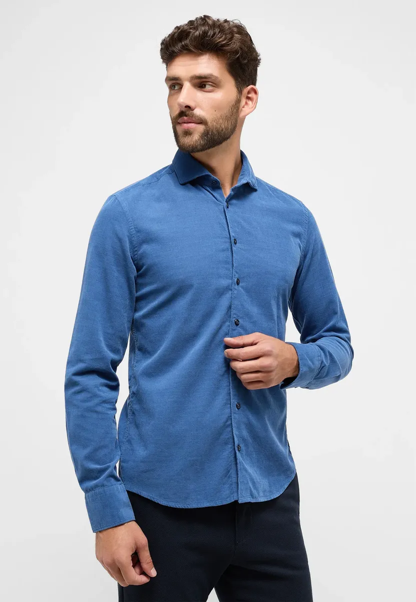 

Рубашка Eterna с длинными рукавами "SLIM FIT", голубой
