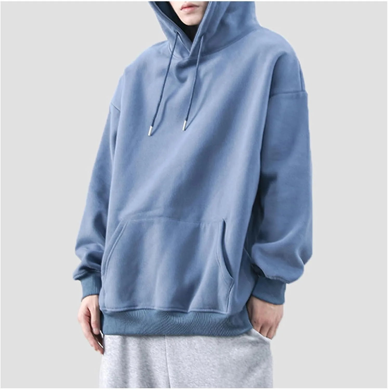 Мужская флисовая толстовка с капюшоном Loose Fit — фото 2