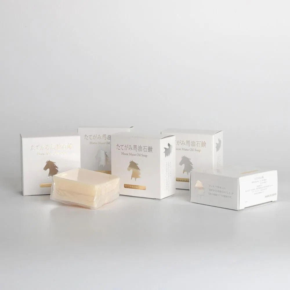 Мыло Koyama Store с конским жиром, 100 г, 5 шт, бежевый