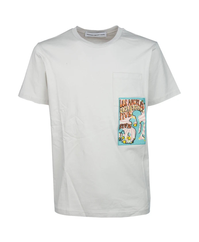 

Повседневная хлопковая футболка для мужчин Department Five, белый