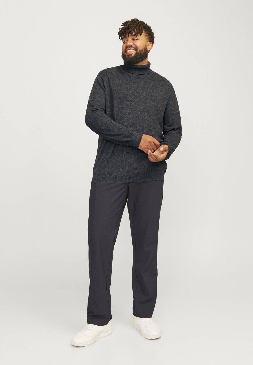 

Джемпер JJEEMIL ROLL NECK Jack & Jones, цвет Mottled Dark Grey