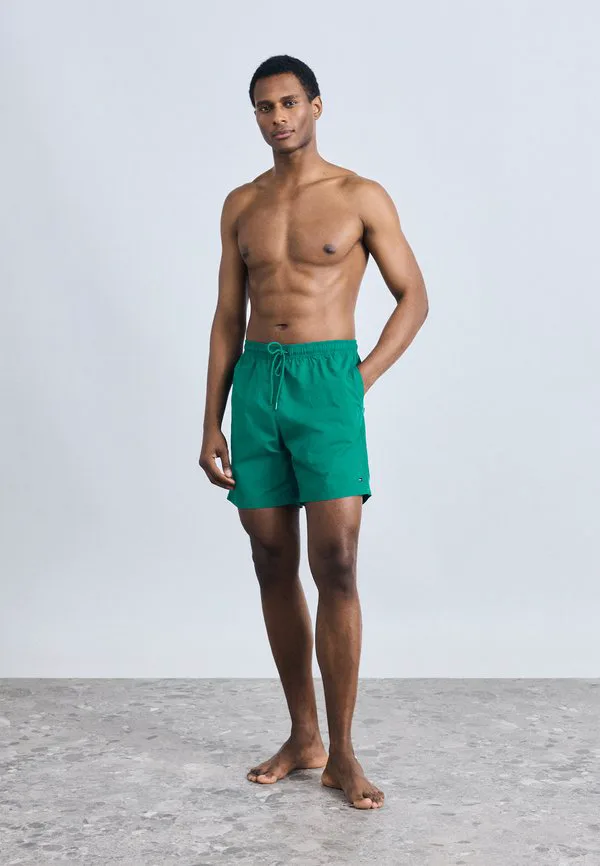 Основные плавательные шорты с флагом, длинные плавательные шорты Tommy Hilfiger, Rainforest Emerald — фото 2