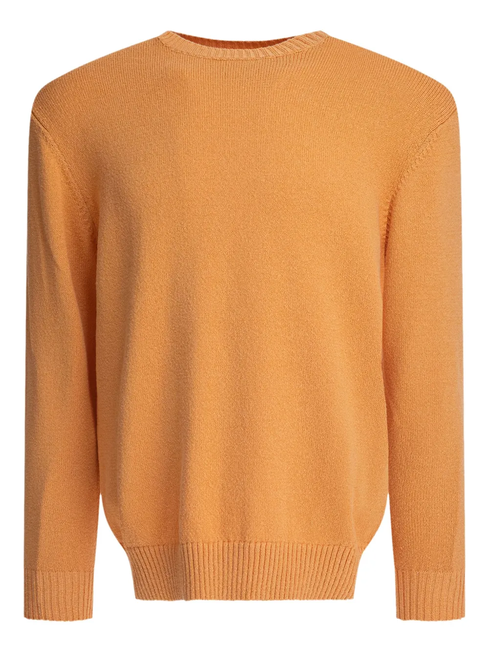 

Хлопковый свитер с круглым вырезом BEAMS PLUS, оранжевый