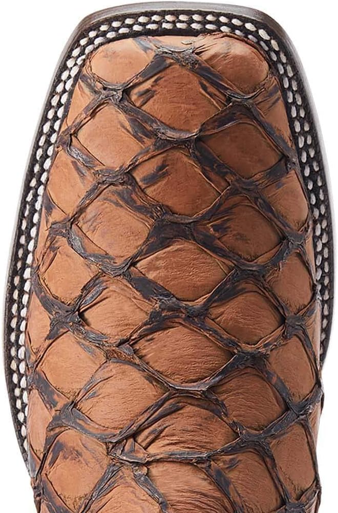 Мужские западные сапоги Ariat Hybrid Roughstock с квадратным носком, Aged Tan Piraruci — фото 4