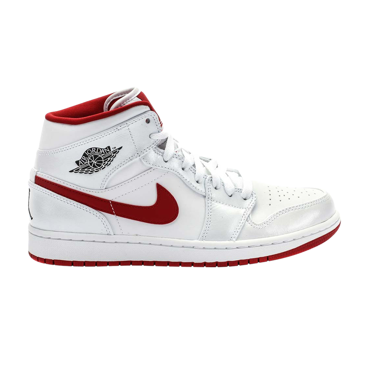 

Кроссовки Air Jordan 1 Mid 'White Gym Red', белый, Белый;серый, Кроссовки Air Jordan 1 Mid 'White Gym Red', белый