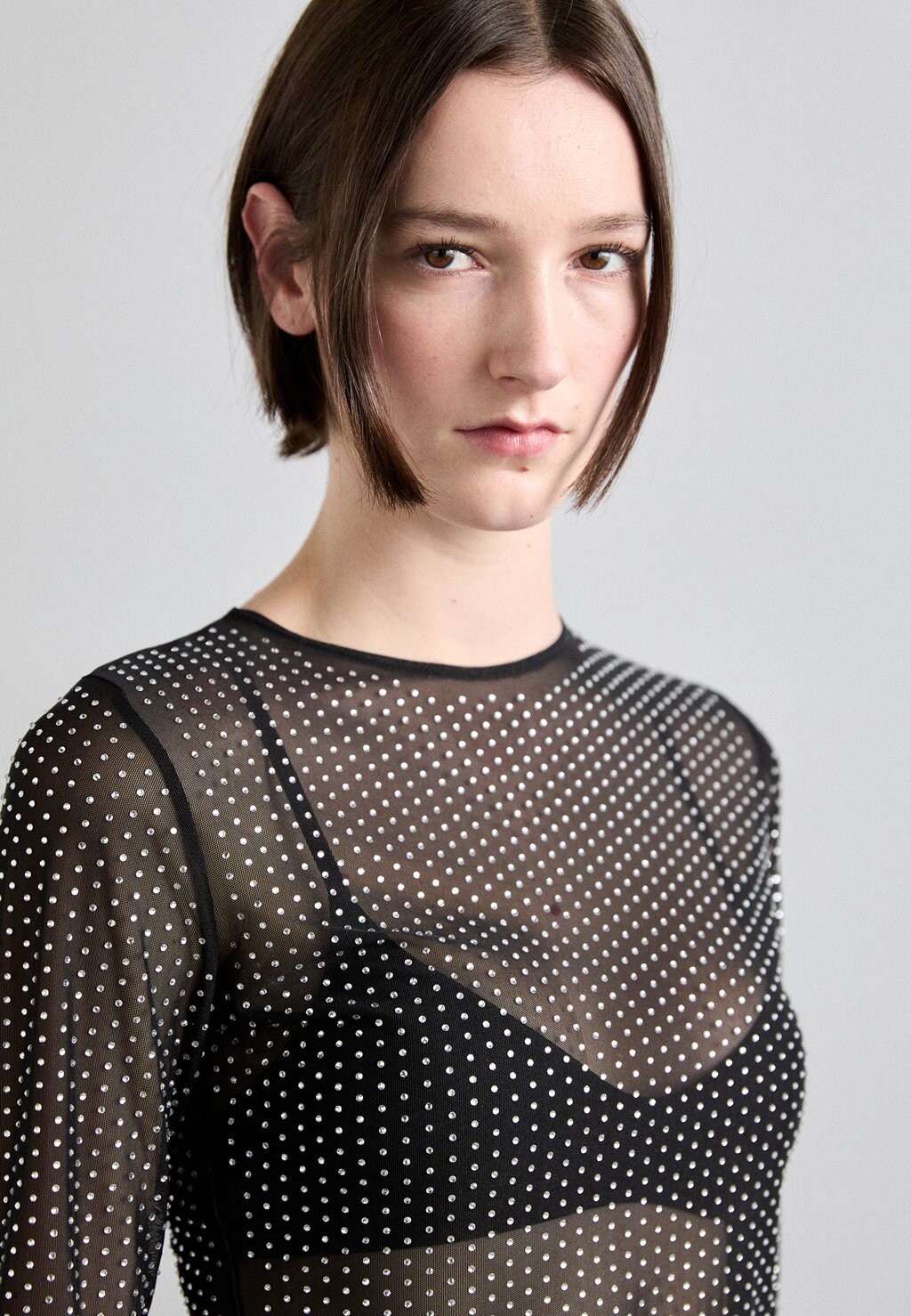 

Топ с длинным рукавом Luster Fitted Longsleeve 032c, черный