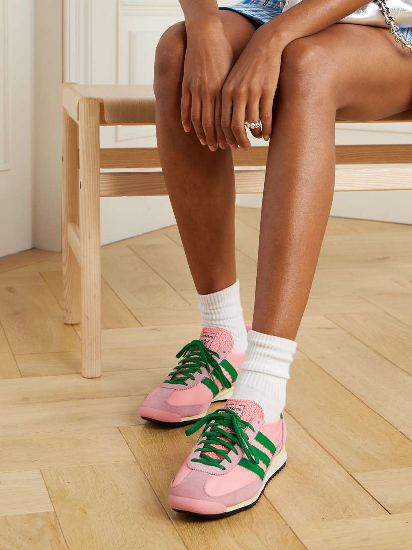 Кроссовки Samba 72 og из замши и парусины с кожаной отделкой Adidas Originals, розовый — фото 2