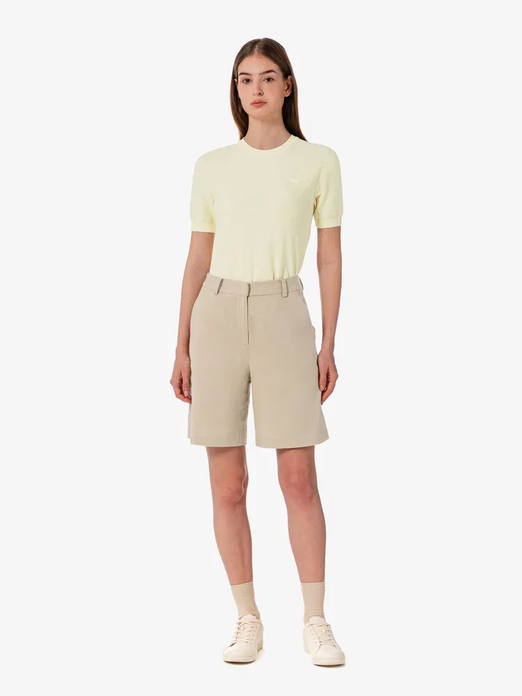 Шорты бермуды LACOSTE Beige — фото 4
