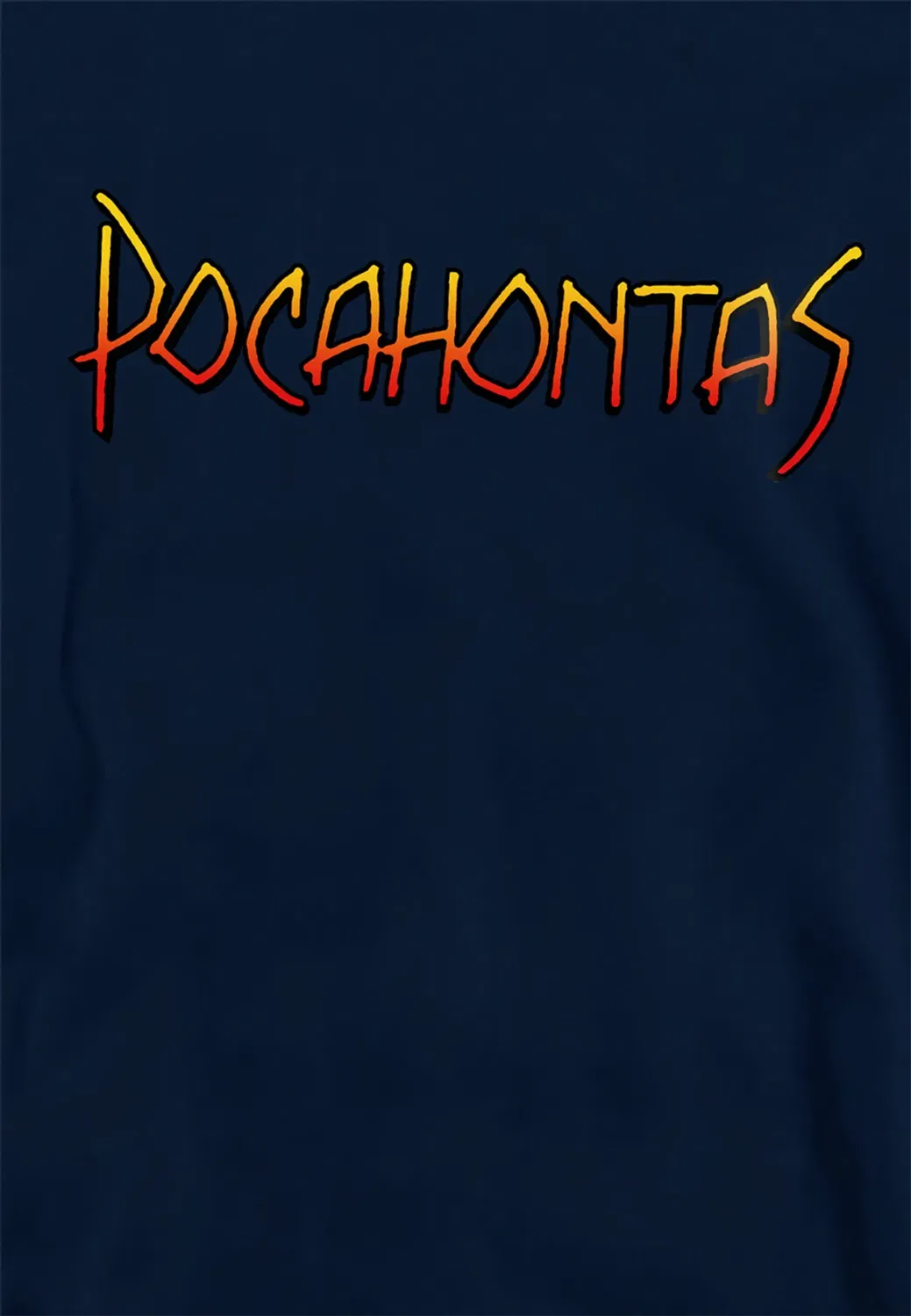 Детский худи с принтом Pocahontas Logo, Disney, Navy — фото 2