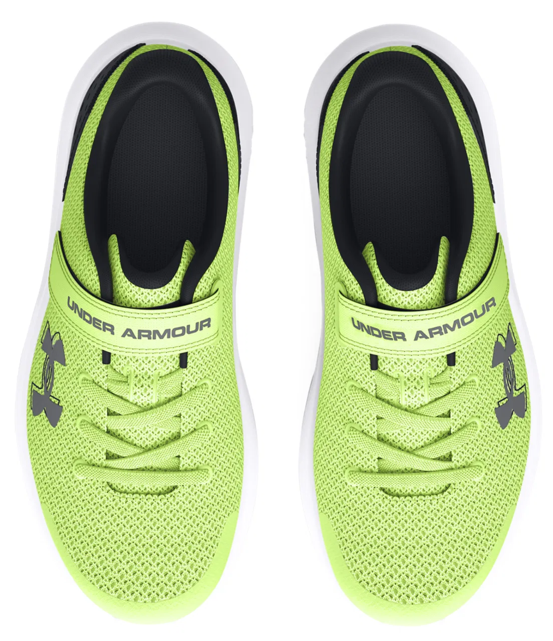 Детские кроссовки для мальчиков с амортизацией Surge 4 Under Armour, Castlerock/Morph Green/Black — фото 4