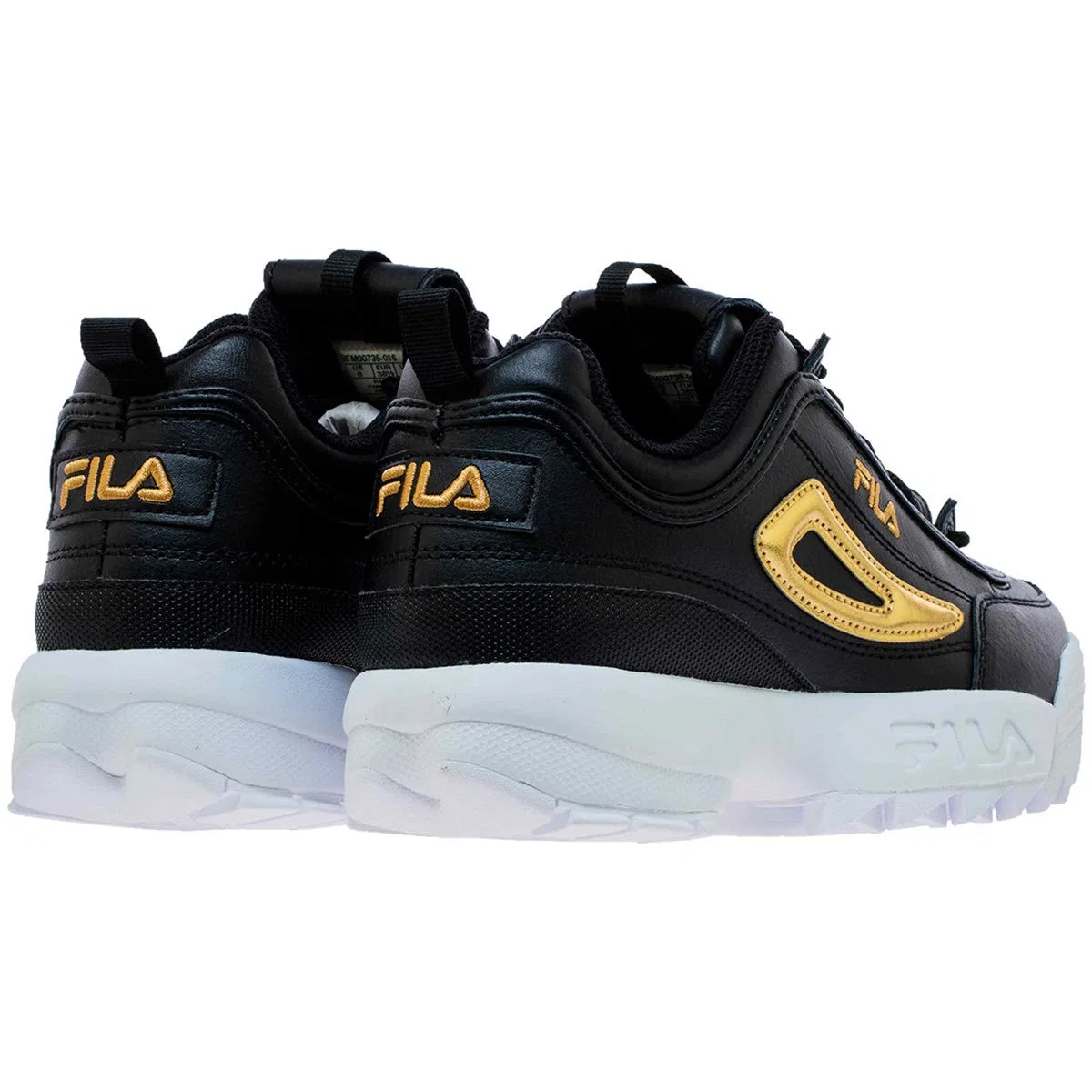Детские кроссовки для мальчиков с принтом Disruptor Ii Fila, Metallic White — фото 2