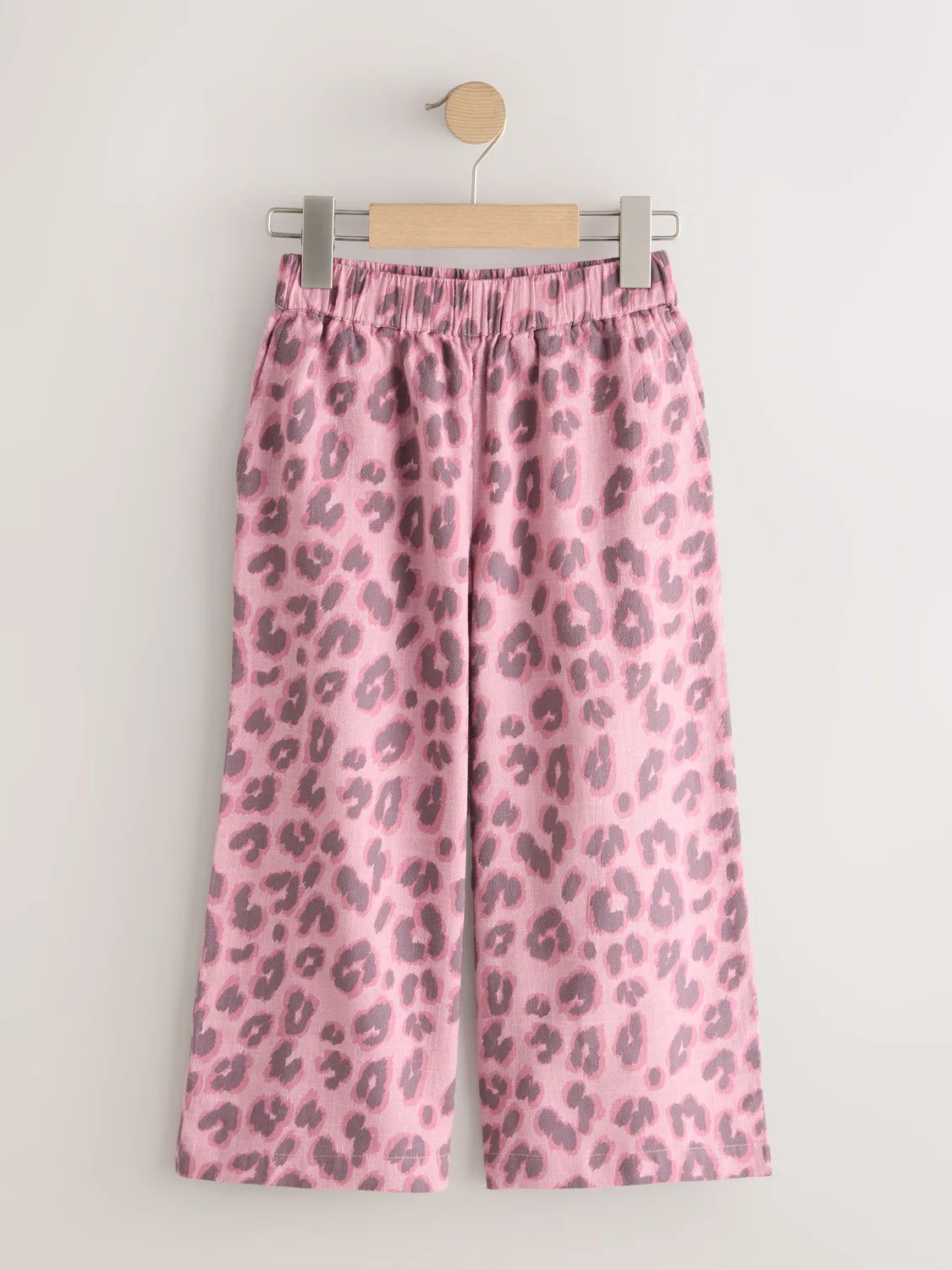 Брюки широкие Pink Animal Print Next, розовый