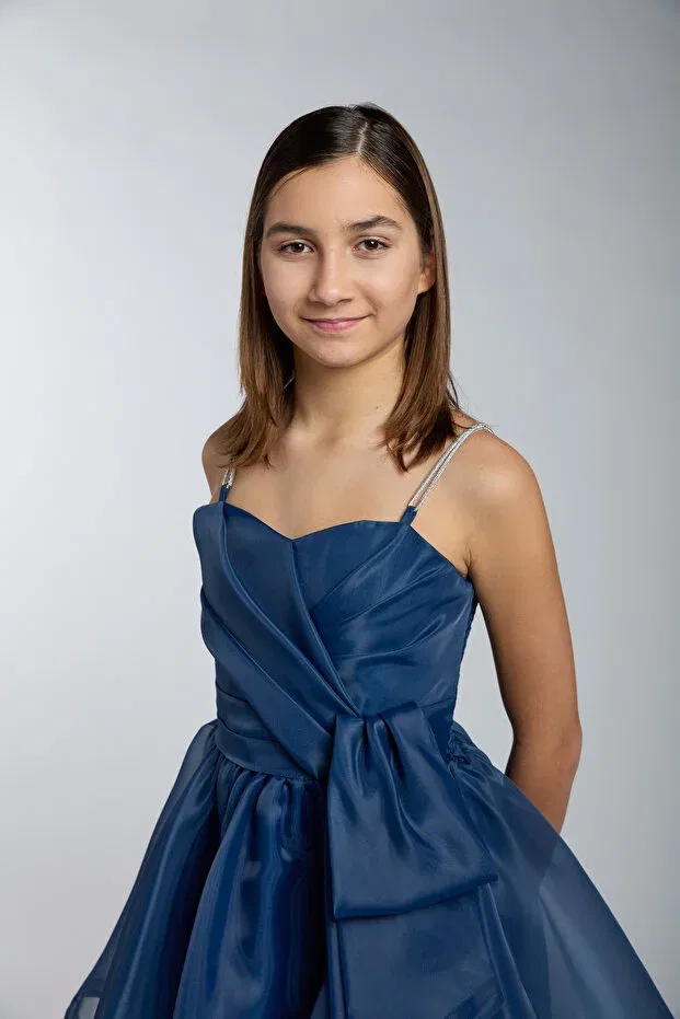 Детское платье для девочек с принтом Lidya Kids, Navy Blue
