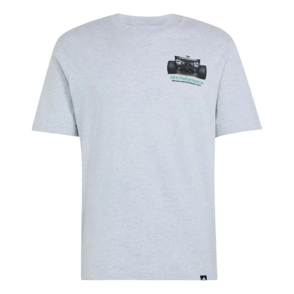 Мужская футболка Adidas x Mercedes AMG Petronas Formula 1 Team T-Shirt, серый