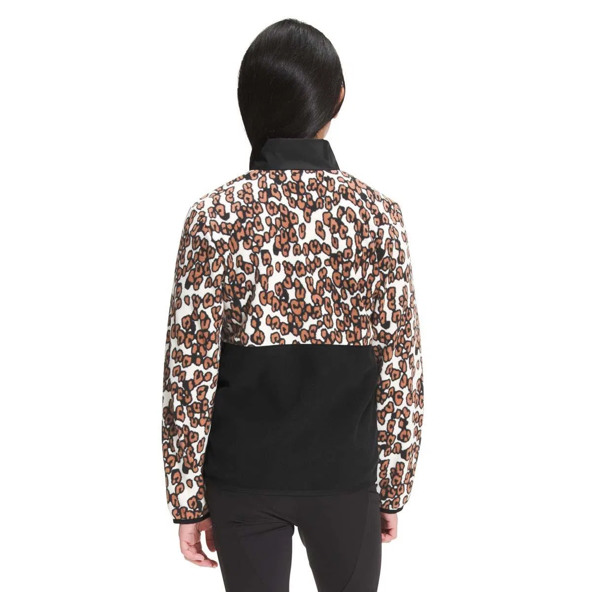 Флисовая кофта с капюшоном и принтом The North Face, Pinecone Brown Leopard Print — фото 2