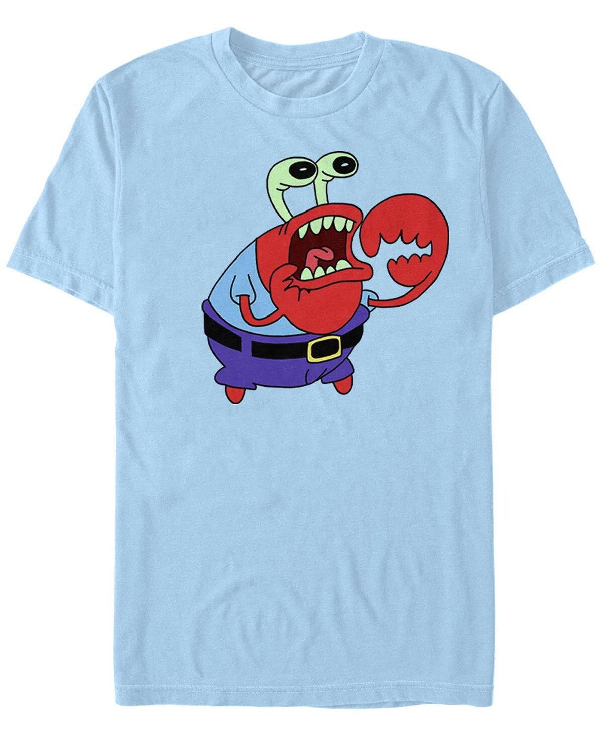 

Мужская футболка с круглым вырезом mr. krabs meme с короткими рукавами Fifth Sun, светло-синий