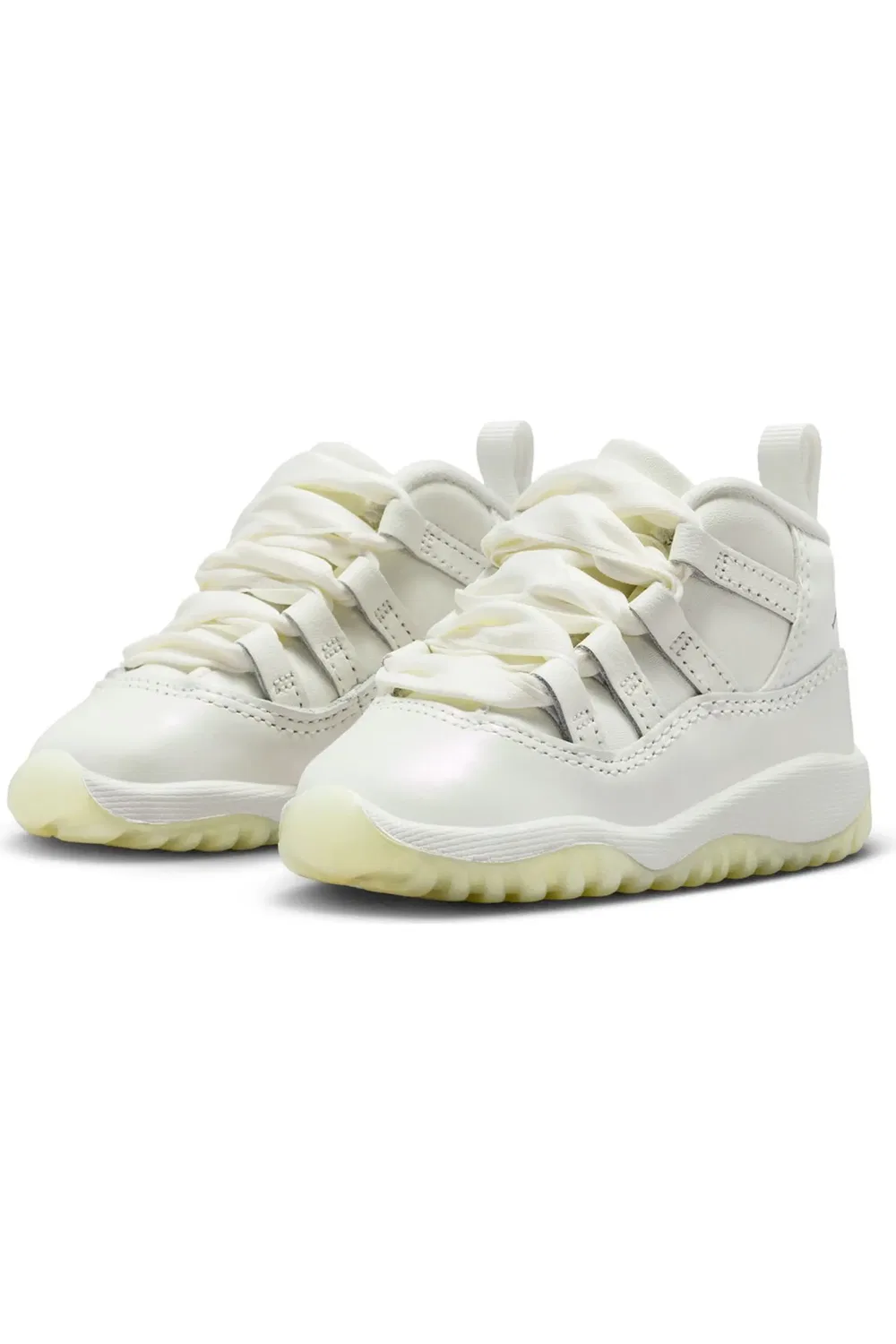 Кроссовки детские с анималистичным принтом 11 Retro Lace-Up Jordan, Sail/Pearl Grey — фото 2
