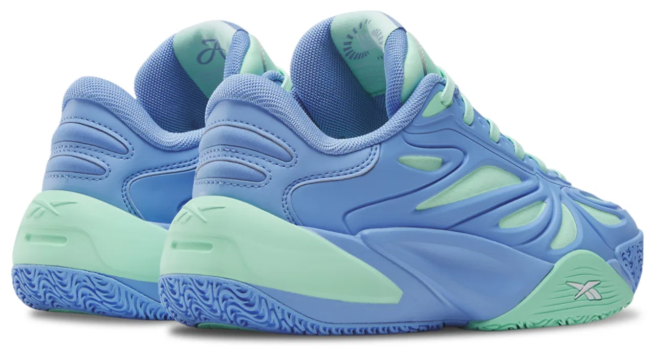 Кроссовки для девочек Angel Reese 1 Reebok, цвет Blue/Green — фото 3