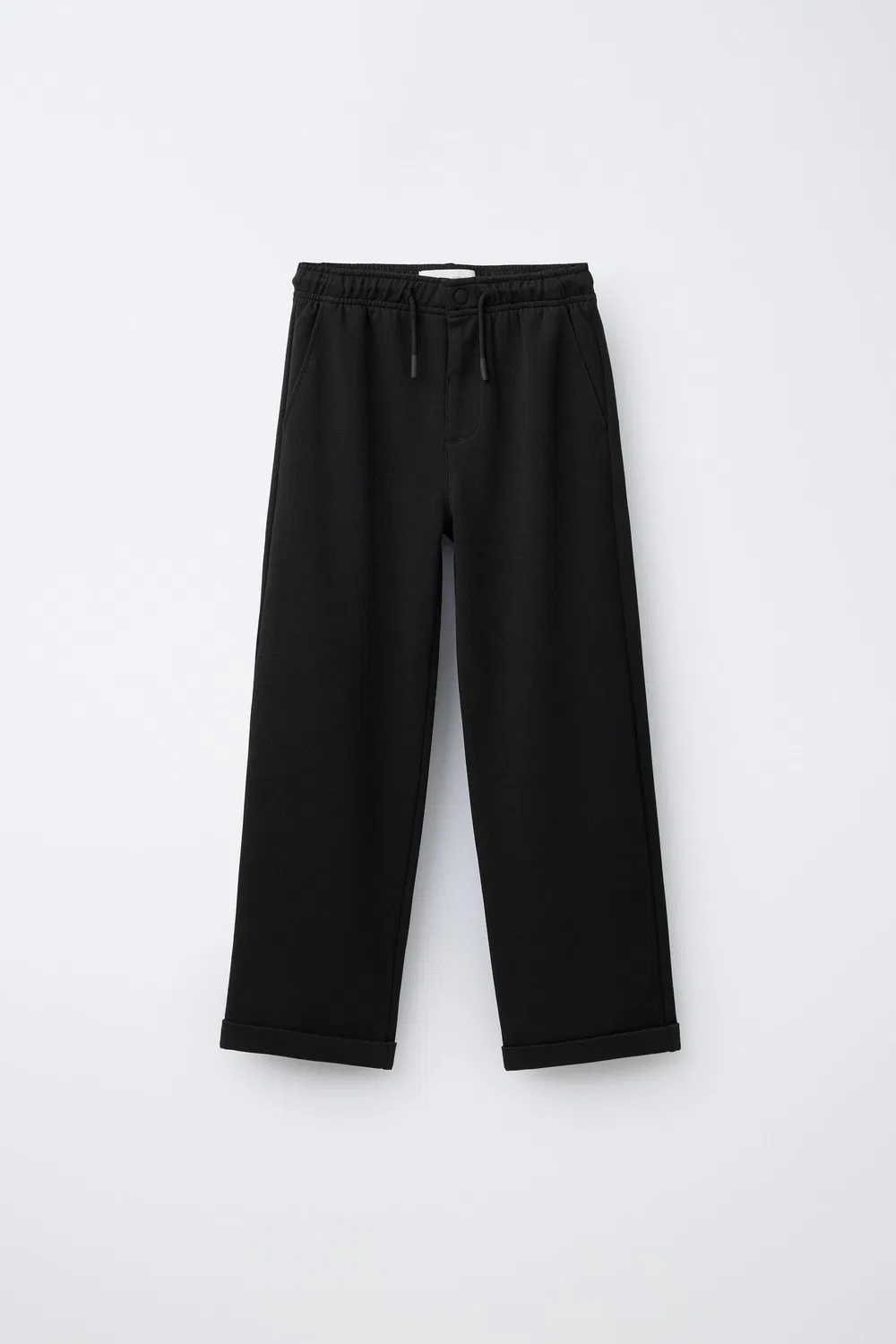 Прямые удобные брюки ZARA, Black