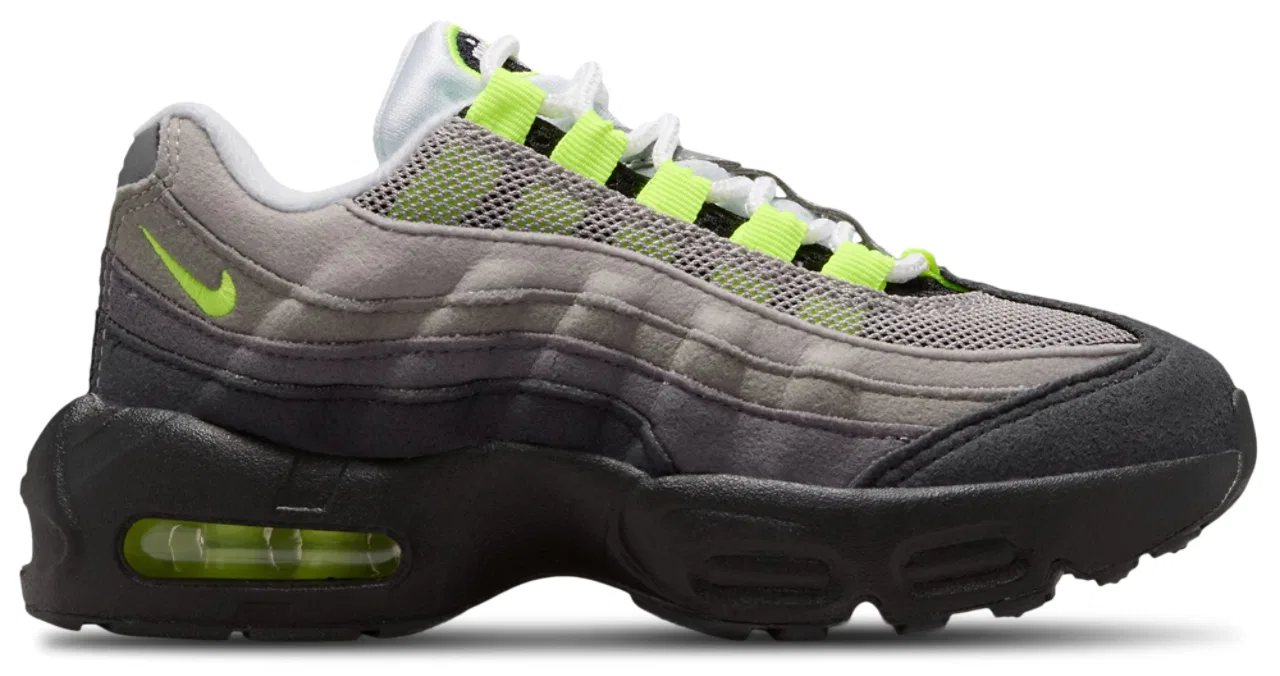 Кроссовки для мальчиков Air Max 95 Nike, цвет Black/Neon Yellow/Anthracite