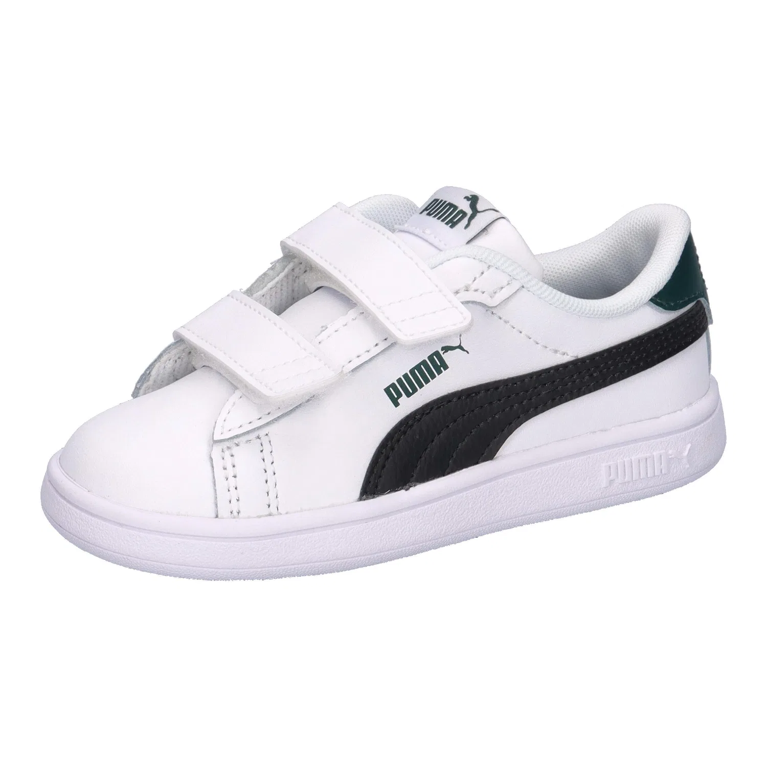 Детские кроссовки с кожаным верхом Smash 3.0 Puma, Weiss