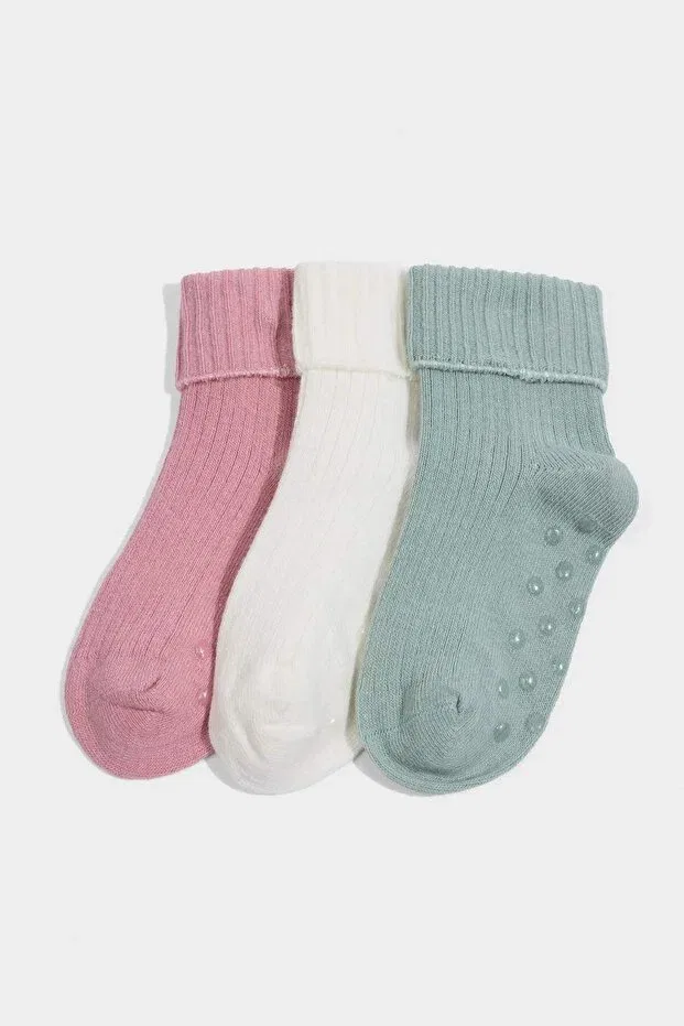 Детские носки для девочек хлопковые 3 пары Defacto, Multicolor-Kr1
